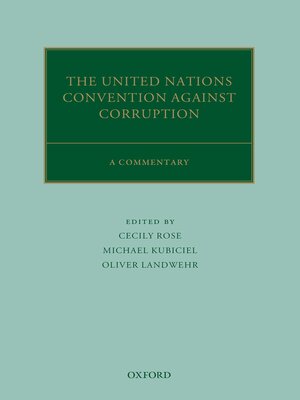 cover image of The United Nations Convention Against Corruption